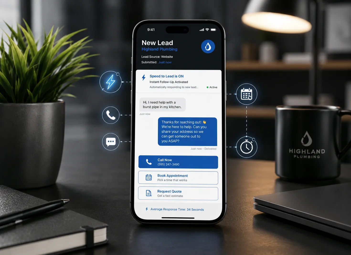 Phone Speed to Lead System